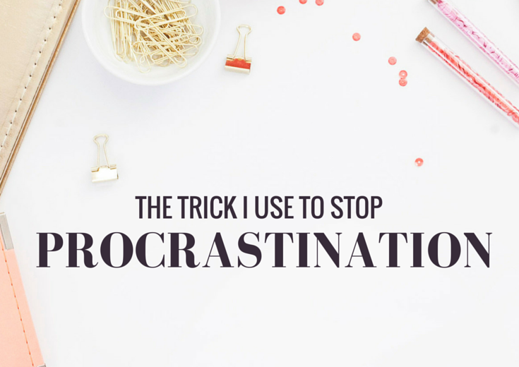 Here's the simple trick I use to stop procrastinating when I'm studying