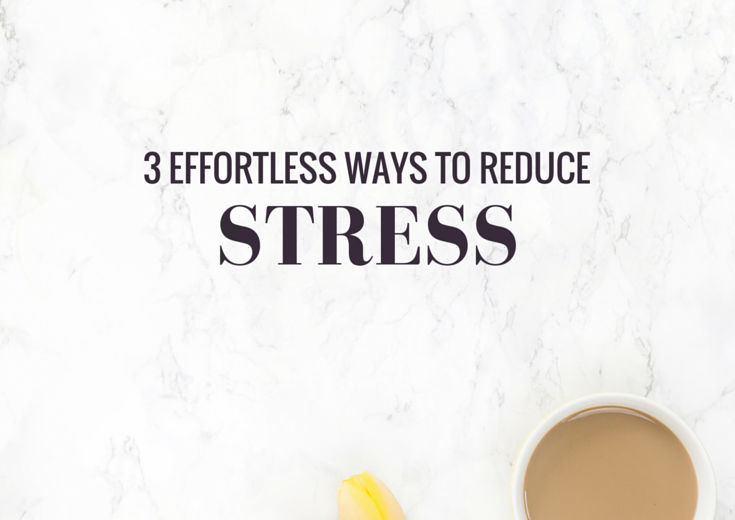 Here are my 3 favourite ways to de-stress. They're all super easy to add into your daily routine (and they're all free!)