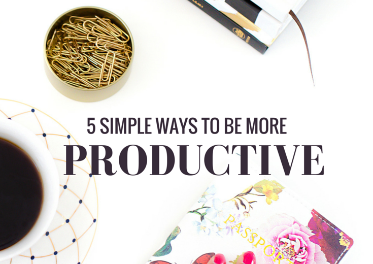Here are 5 simple ways to set yourself up for a productive day so you can achieve your goals and live your dreams.