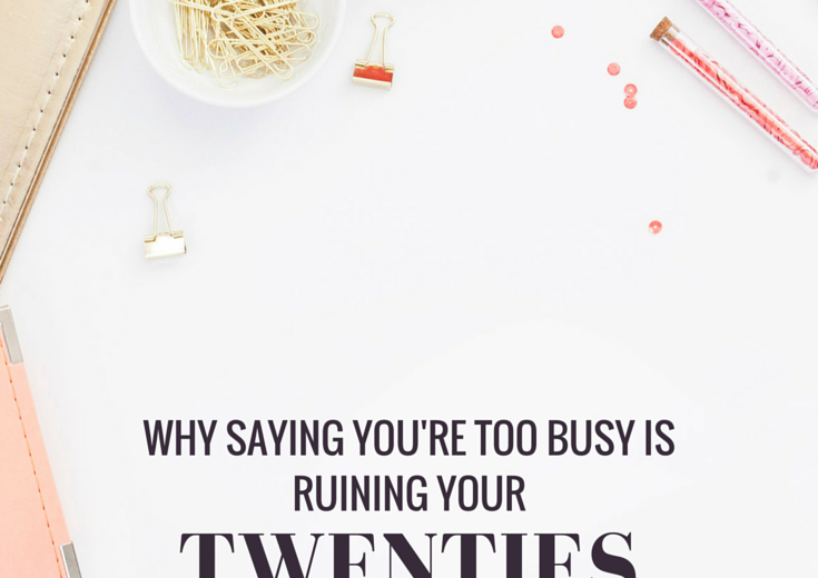 It's easy to use the excuse that we're too busy to look after ourselves and to achieve our goals. In this post I share why being too busy is just an excuse